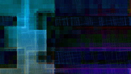 Obraz premium Abstract glitch art background image.