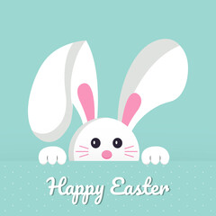 Happy Easter greeting card design