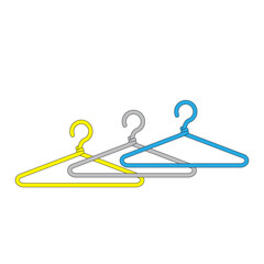 vector illustration of hanger icon flat color design.