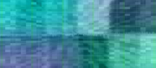 Abstract glitch art background image.