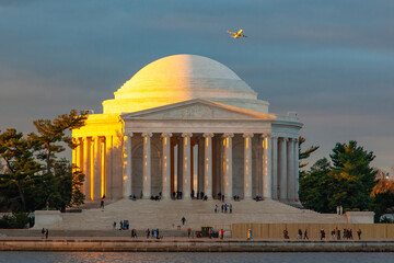 Jefferson Memorial During Cherry Blossom