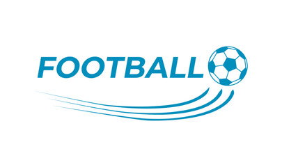 simple logo, illustration, and vector about football with one color model