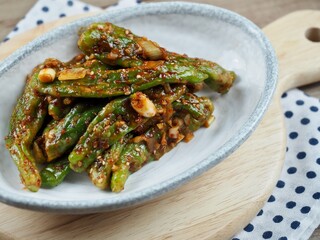 한국전통음식 녹색고추찜, 요리