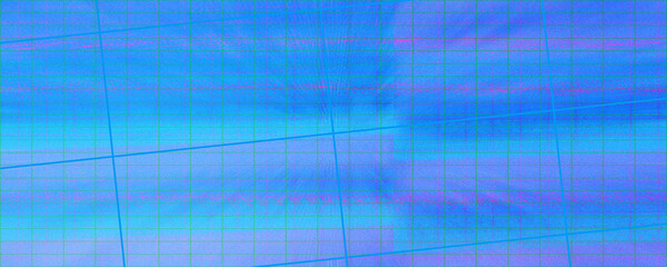 Abstract glitch art grid background image.