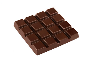Chocolate bar isolated on white