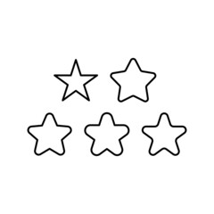 Obraz premium Star Icon Set Vector Symbol Design Illustration