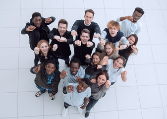 Group of happy people