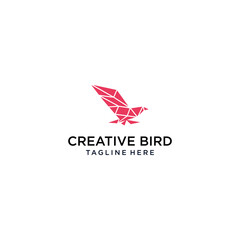 Creative bird logo icon design vector template