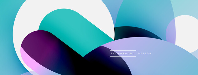 Circle abstract background. Vector illustration for wallpaper banner background card or landing page