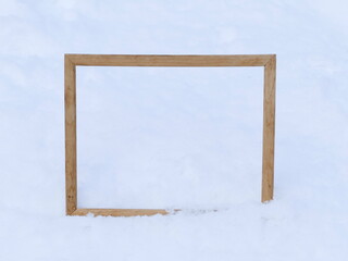 frame on the snow