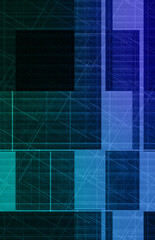 Abstract glitch art block pattern background image.
