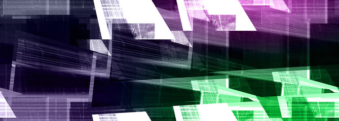 Abstract glitch art background image.