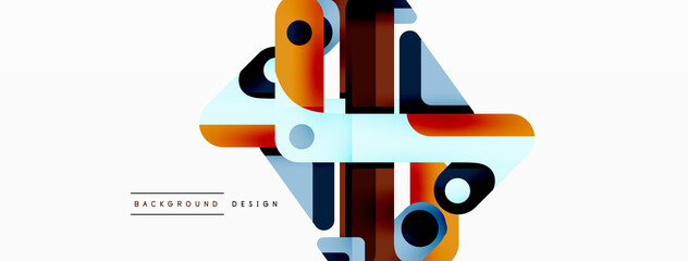 Colorful dynamic stripe composition. Lines geometric creative abstract background for wallpaper, banner or landing