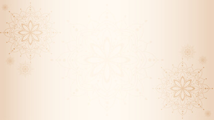 elegant background with mandala landscape