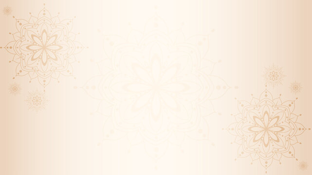 elegant background with mandala landscape