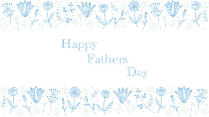 青と緑の北欧父の日フレーム