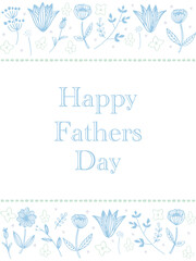 青と緑の北欧父の日フレーム