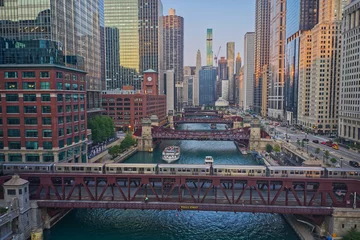 Fotobehang Chicago River © 606 Vision