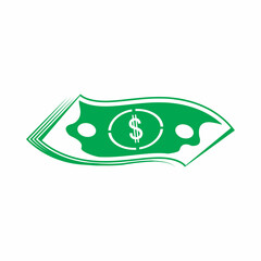 Dollar vector icon background template illustration