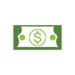 Dollar vector icon background template illustration