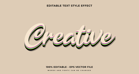editable 3d creative text effect