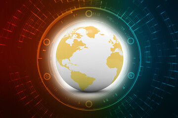 3d illustration of Data sharing concept