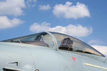 Obraz na płótnie Canvas Kampfjet Cockpit