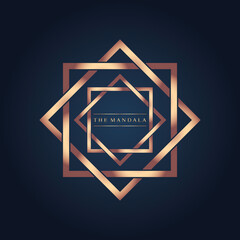 mandala icon and symbol logo