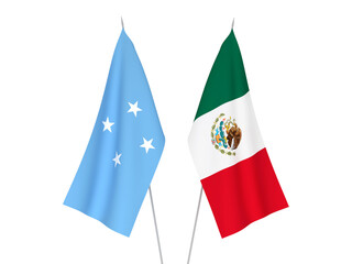 Federated States of Micronesia and Mexico flags