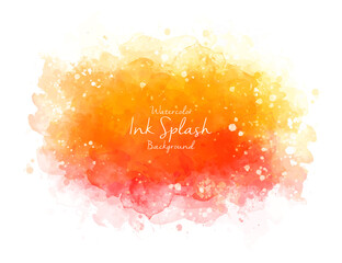 Watercolor Ink Splash Abstract Background