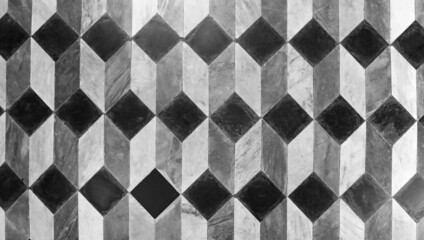 background of 3d shape in black and white