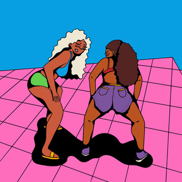 Two Friends Dancing