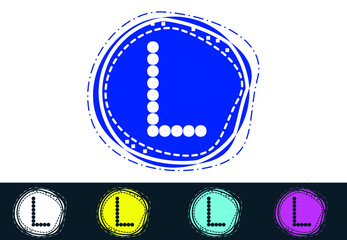 L letter new logo and icon design