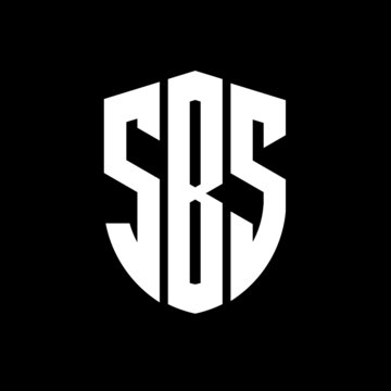 SBS letter logo design. SBS modern letter logo with black background. SBS creative  letter logo. simple and modern letter logo. vector logo modern alphabet font overlap style. Initial letters SBS 