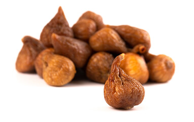 Dried Figs Isolated on a White Background
