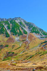 立山　室堂平　雄山　中部山岳国立公園　秋　富山県