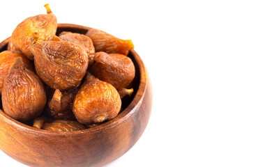 Dried Figs Isolated on a White Background