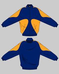 retro vintage windbreaker hoodie jacket template © Ronillo