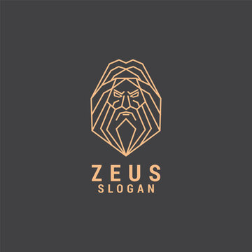 Zeus line logo icon design template. luxury, premium vector