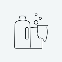 cleaning detergent  vector icon illustration sign 