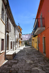 A narrow street in Bisaccia, a small village in the province of Avellino, Italy.