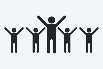  fans vector icon illustration sign