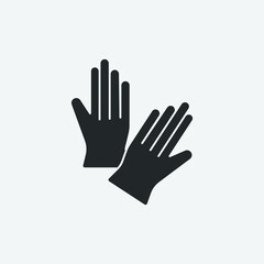 gloves vector icon illustration sign