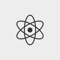 nuclear radiation vector icon illustration sign 