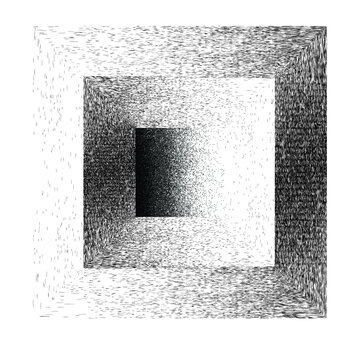 Distress basic geometric shape design . Noise dispersion square logo . Spray effect .Grunge, grainy, gritty texture . Distressed element .vector 