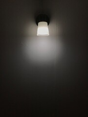 Light bulb on the wall