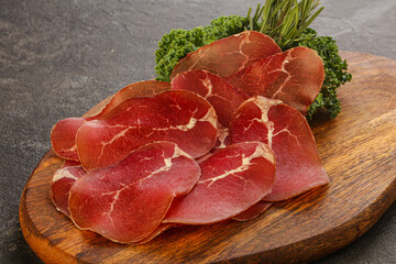 Italian cuisine - bresaola di Milano