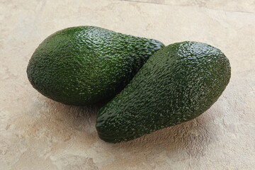 Fresh ripe green organic exotic avocado