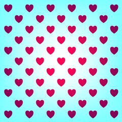 Hearts for Valentine's Day. A postcard with hearts for February 14. Background for scrapbooking, albums, advertising, printing, websites, mobile screensavers, bloggers.