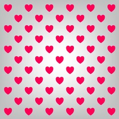 Hearts for Valentine's Day. A postcard with hearts for February 14. Background for scrapbooking, albums, advertising, printing, websites, mobile screensavers, bloggers.